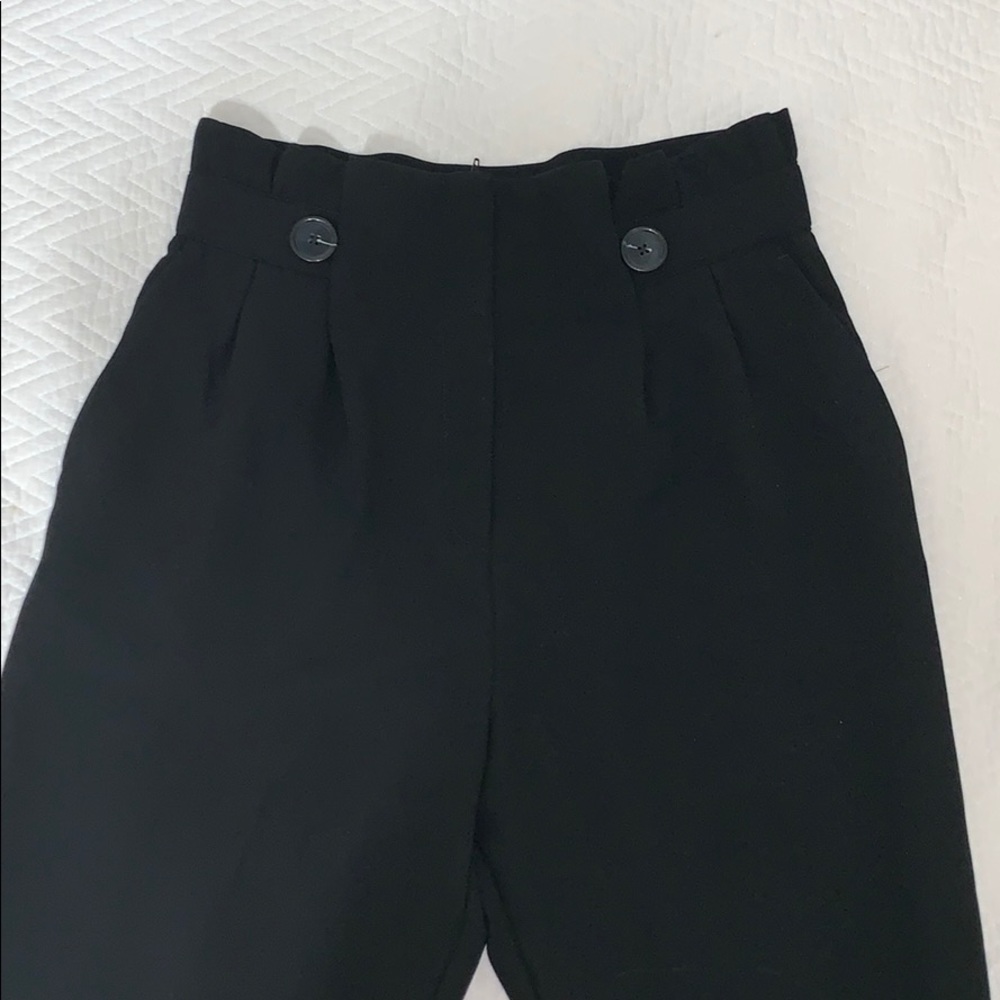 black trouser pants